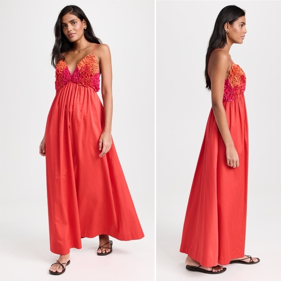 NWT Mara Hoffman Women's Annika Dress Red Size Medium - Picture 11 of 12